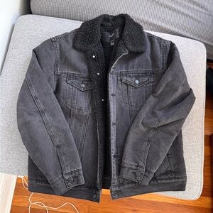 Forever 21 Black Lightweight Shirt Jacket
